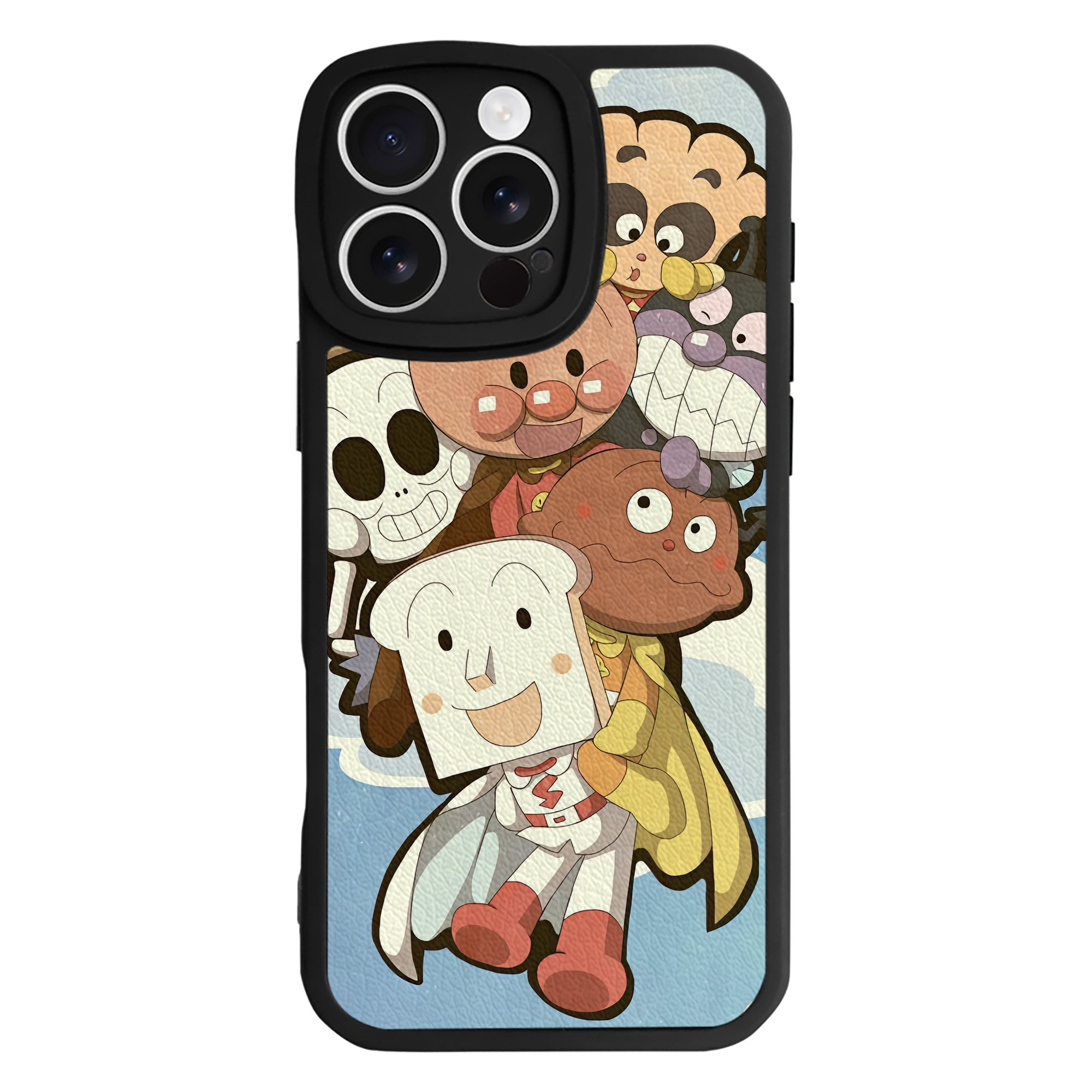（画像用） アンパンマン Anpanman 【iPhone 16シリーズ対応】シリコンスマホケース（レザー調） 材質：シリコン